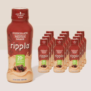 Ripple Chocolate Plant-Based Protein Shake (12-Pack)